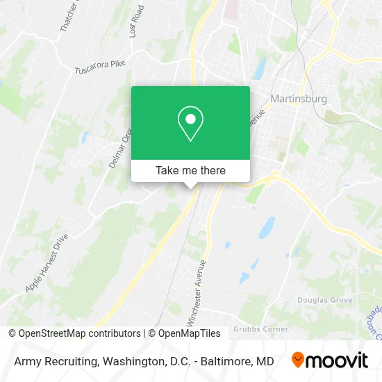 Army Recruiting map