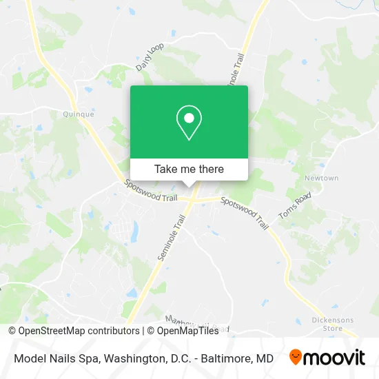 Model Nails Spa map