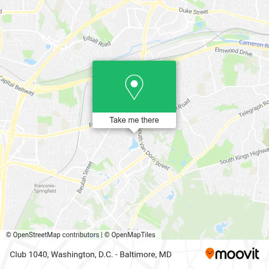 Club 1040 map