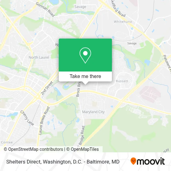 Shelters Direct map