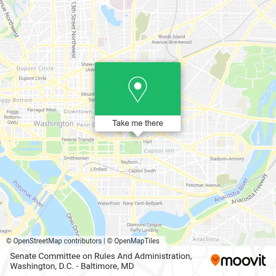 Senate Committee on Rules And Administration map