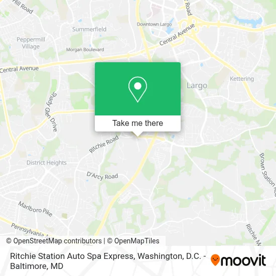 Ritchie Station Auto Spa Express map