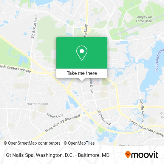 Gt Nails Spa map
