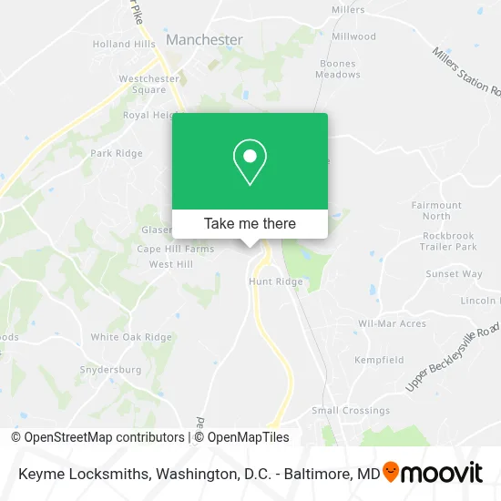 Keyme Locksmiths map