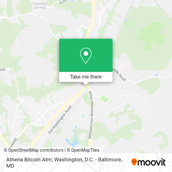Athena Bitcoin Atm map