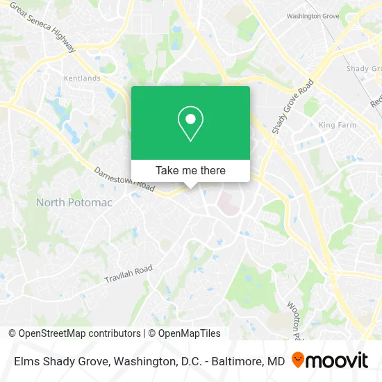 Elms Shady Grove map