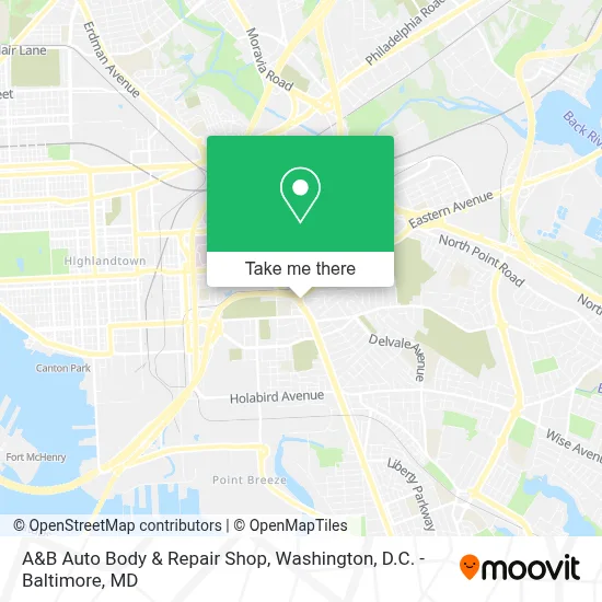 A&B Auto Body & Repair Shop map