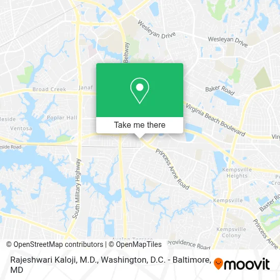 Rajeshwari Kaloji, M.D. map