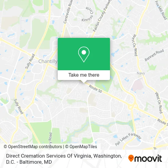 Direct Cremation Services Of Virginia map