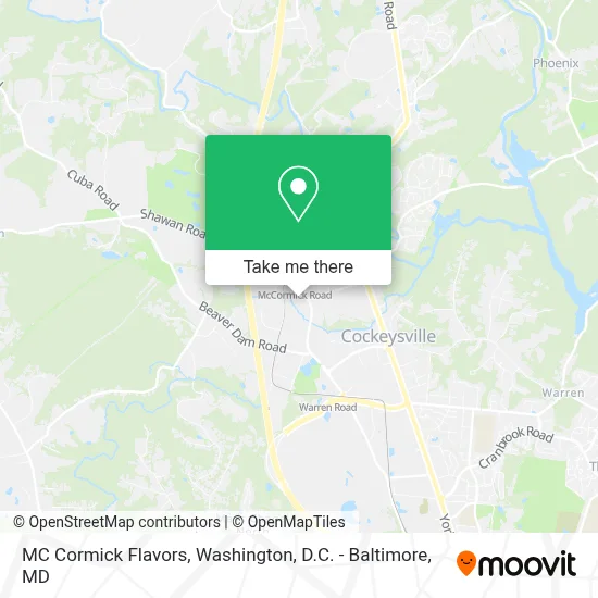 MC Cormick Flavors map
