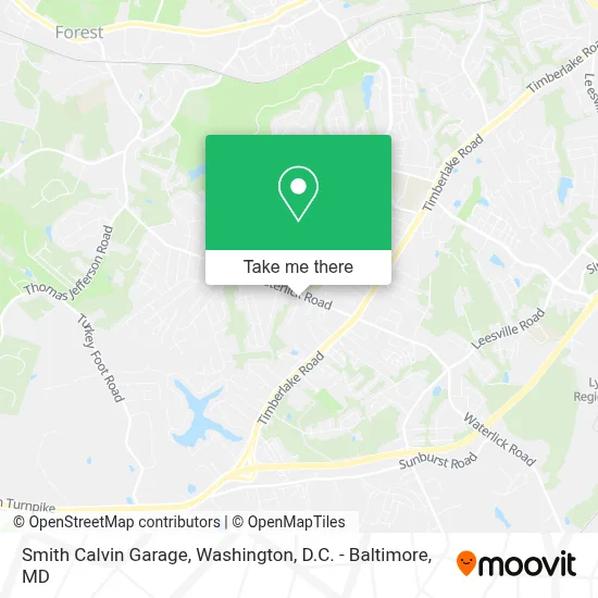 Smith Calvin Garage map