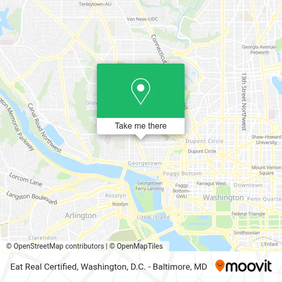 Eat Real Certified map