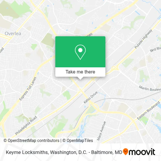 Keyme Locksmiths map