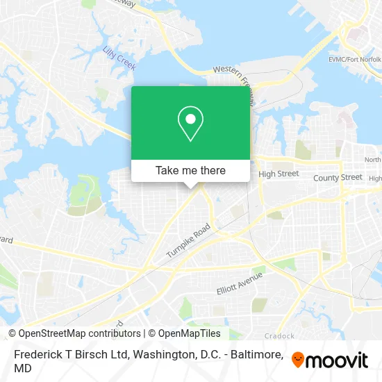 Frederick T Birsch Ltd map