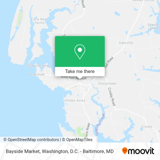 Bayside Market map