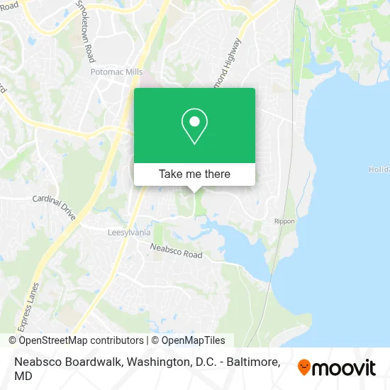 Neabsco Boardwalk map