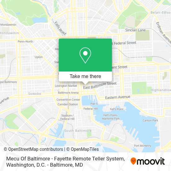 Mecu Of Baltimore - Fayette Remote Teller System map