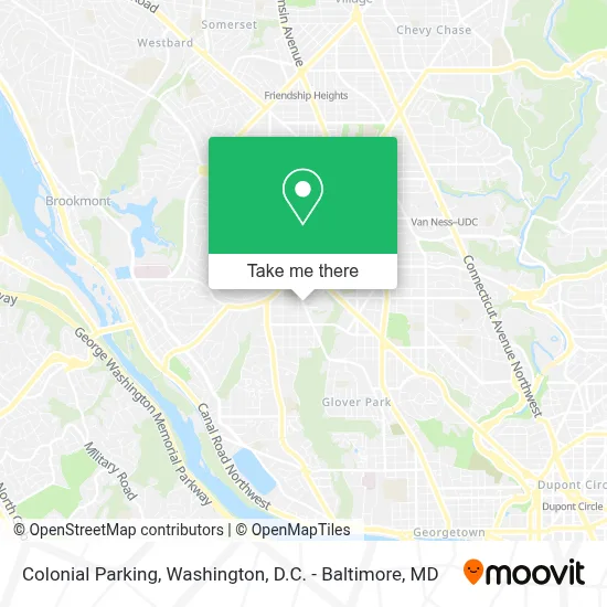 Colonial Parking map