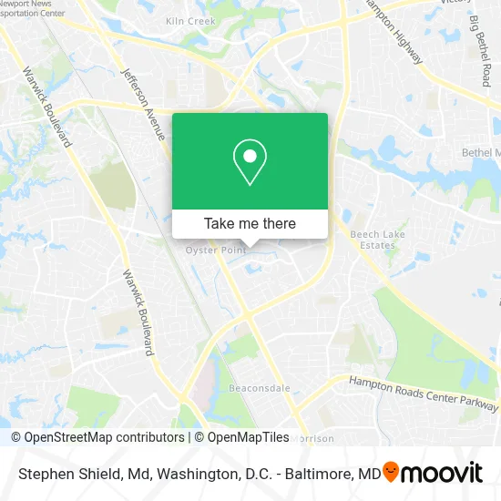Stephen Shield, Md map