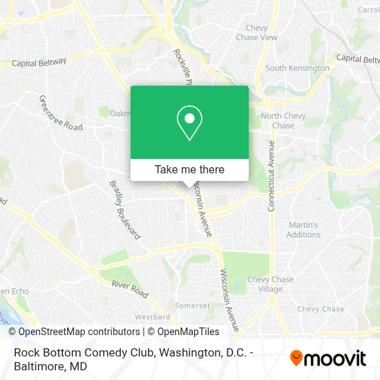 Rock Bottom Comedy Club map