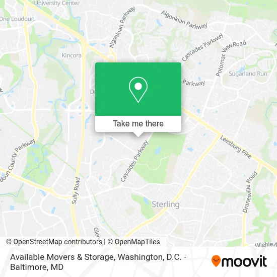 Available Movers & Storage map