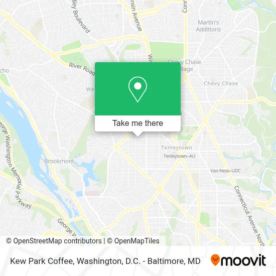 Kew Park Coffee map