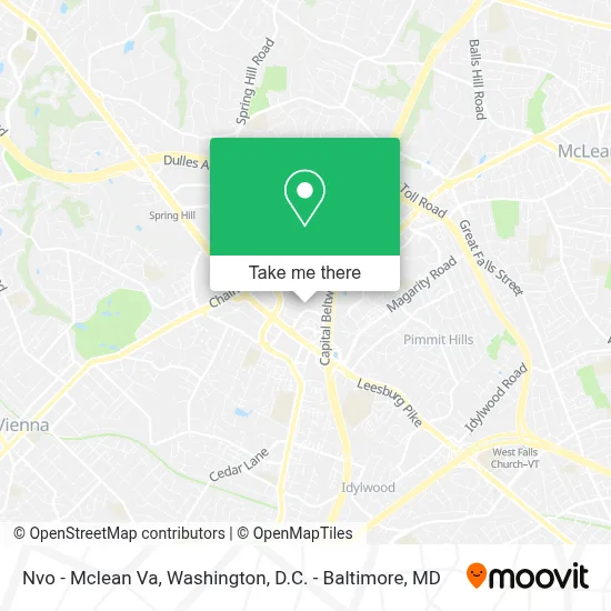 Nvo - Mclean Va map