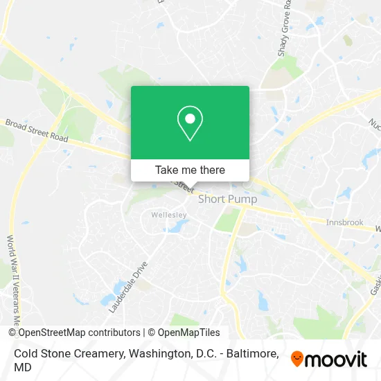 Cold Stone Creamery map