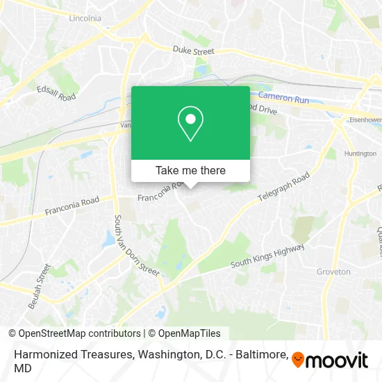 Harmonized Treasures map