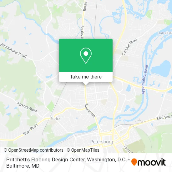 Pritchett's Flooring Design Center map