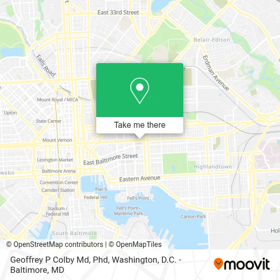 Geoffrey P Colby Md, Phd map