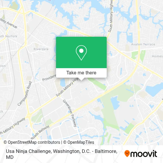 Usa Ninja Challenge map