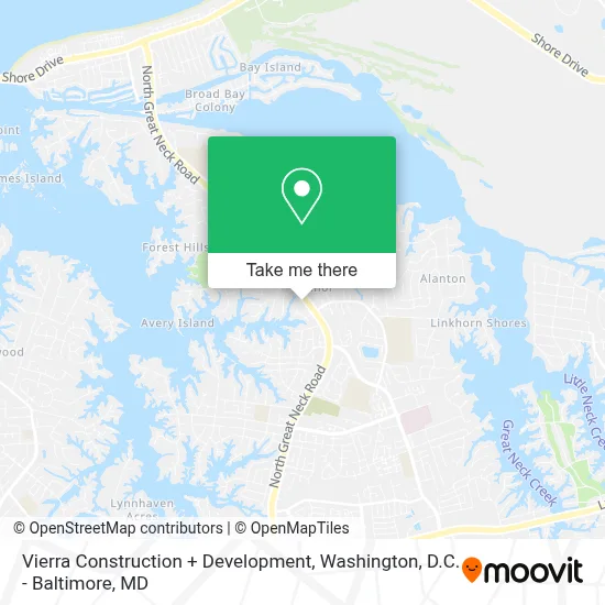 Vierra Construction + Development map