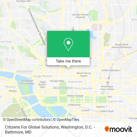 Citizens For Global Solutions map