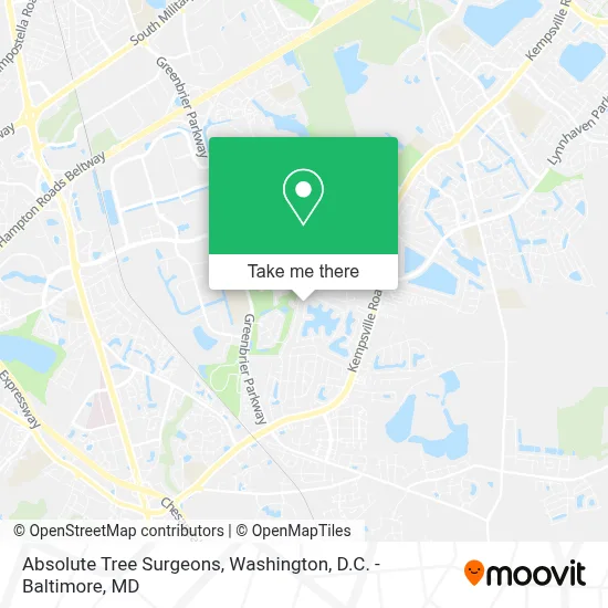 Absolute Tree Surgeons map