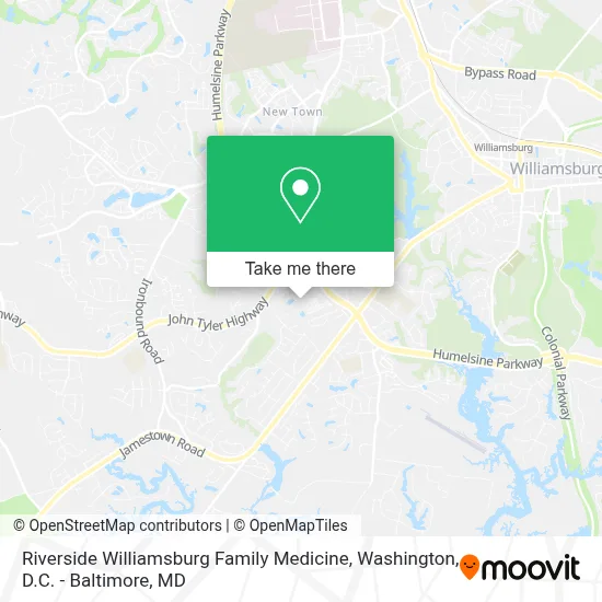 Riverside Williamsburg Family Medicine map