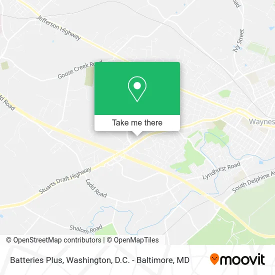 Batteries Plus map
