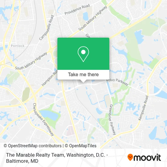 The Marable Realty Team map