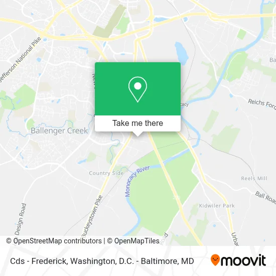 Cds - Frederick map