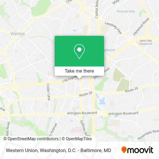 Western Union map