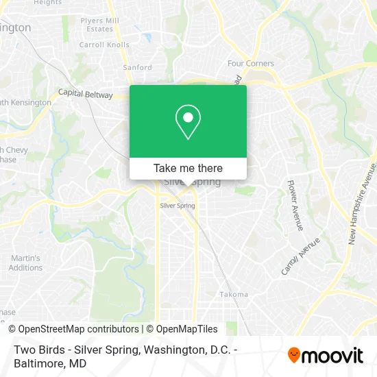 Two Birds - Silver Spring map