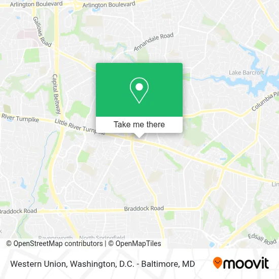 Western Union map
