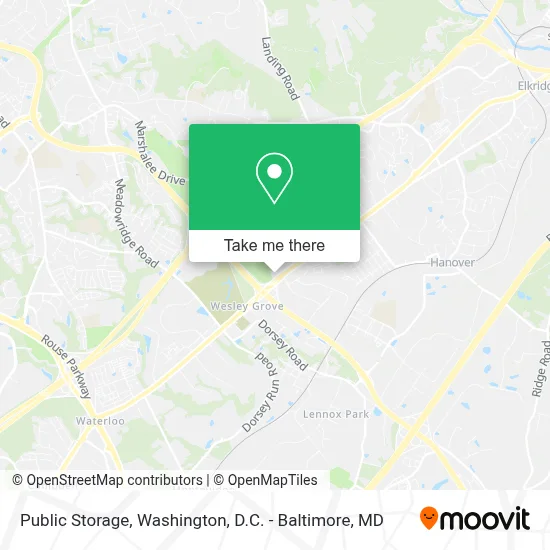 Public Storage map