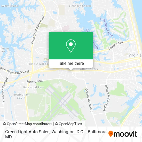 Green Light Auto Sales map