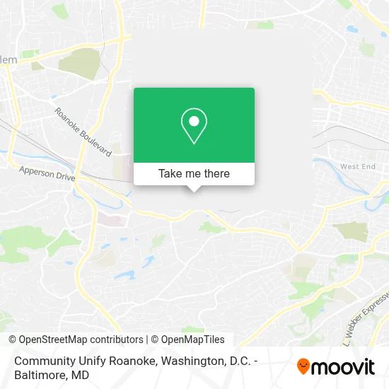 Community Unify Roanoke map