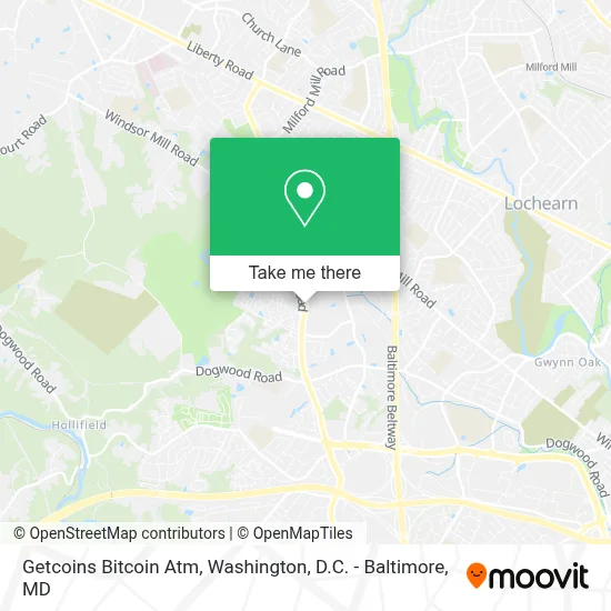 Getcoins Bitcoin Atm map