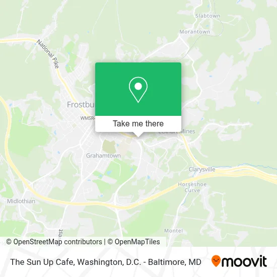 The Sun Up Cafe map