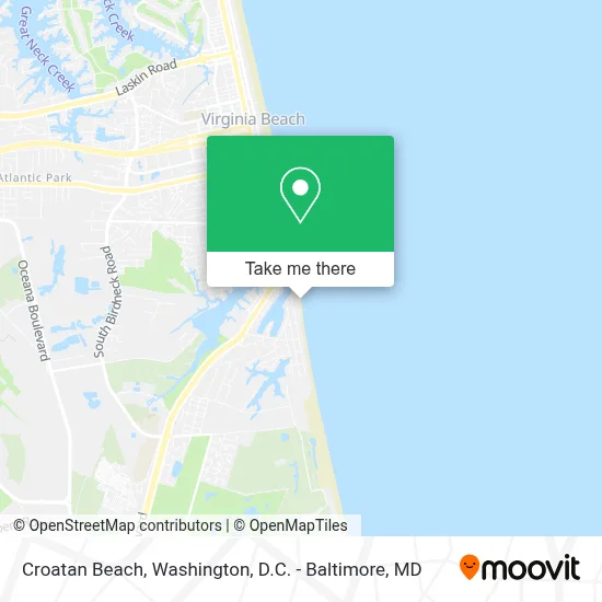 Croatan Beach map