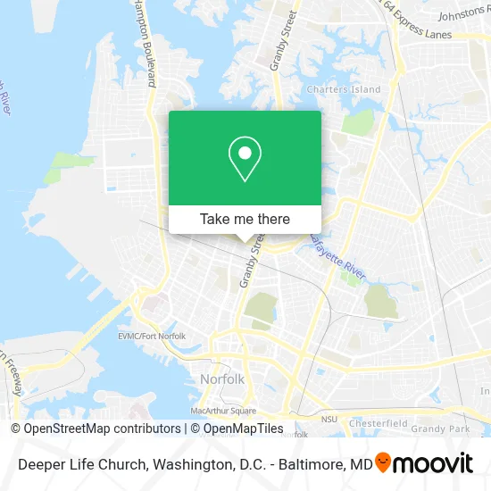 Deeper Life Church map