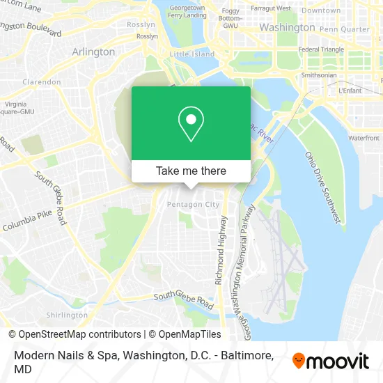Modern Nails & Spa map
